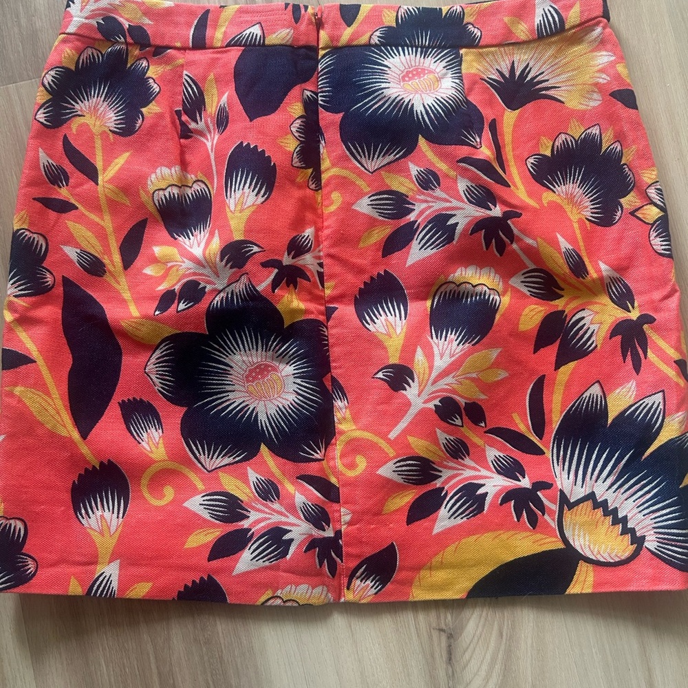 J. Crew Floral Linen Blend Lined Skirt 🌸 - Picture 4 of 6
